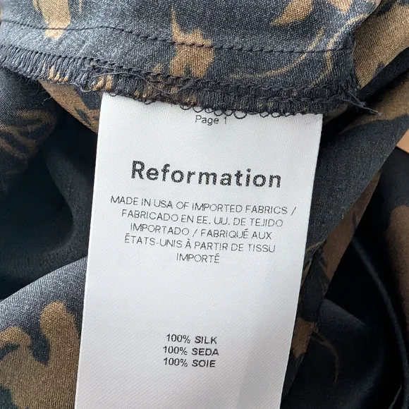 NWT Reformation Parma Silk Floral Maxi Dress (M) - Picture 9 of 12